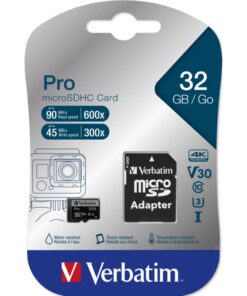 Card de memorie Verbatim Pro MicroSDHC cu adaptor, 32GB, Class 10, 47041
