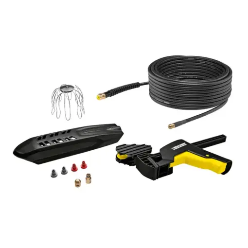Set accesorii curatare jgheaburi si tevi pentru aparat de spalat cu presiune Karcher K2 - K7, 2.642-240.0
