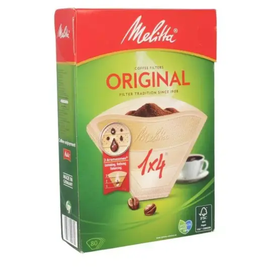Set 80 filtre hartie pentru cafetiera, Melitta, MEL0109761
