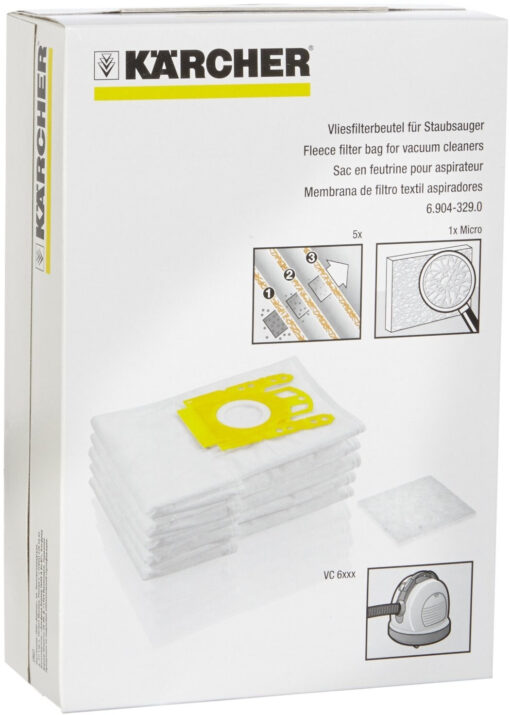 Set 5 saci pentru aspirator vertical Karcher, 6.904-329.0