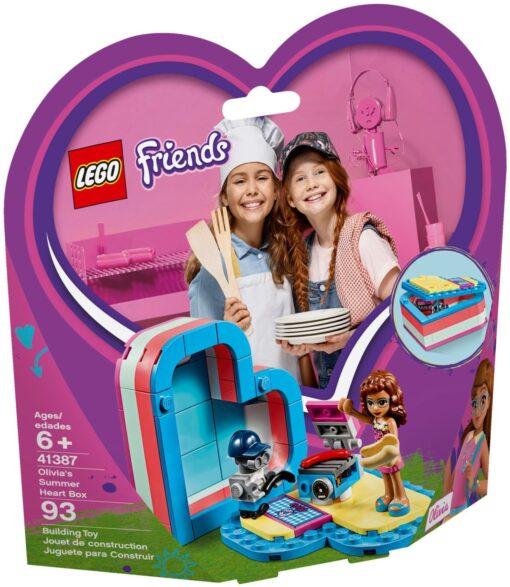 LEGO Friends 41387 - Cutia de vara? in forma? de inima? a Oliviei