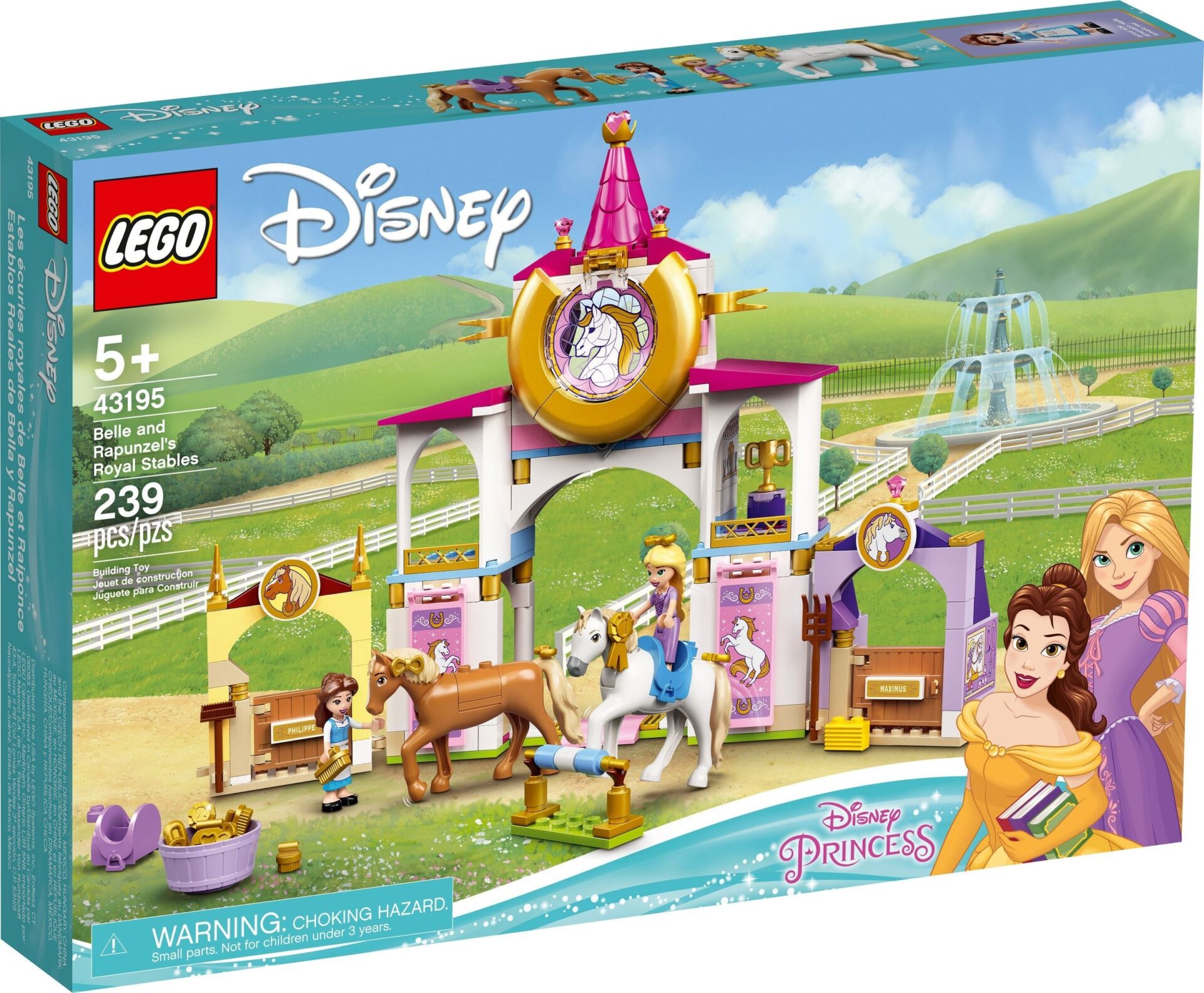 LEGO Disney Princess 43195 - Grajdurile regale ale lui Belle si Rapunzel