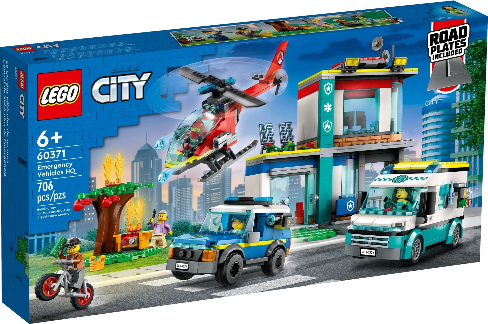 LEGO City 60371 - Centru pentru vehicule de urgenta
