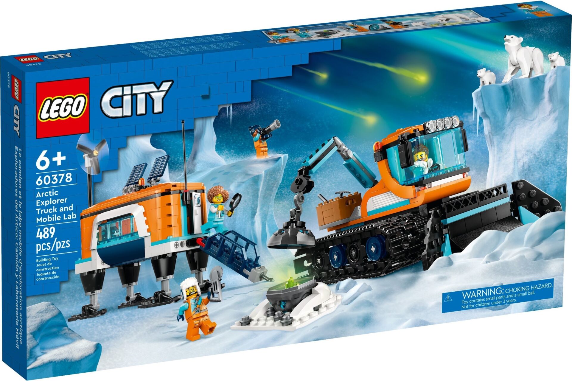 LEGO City 60378 - Vehicul de explorare arctica si laborator mobil