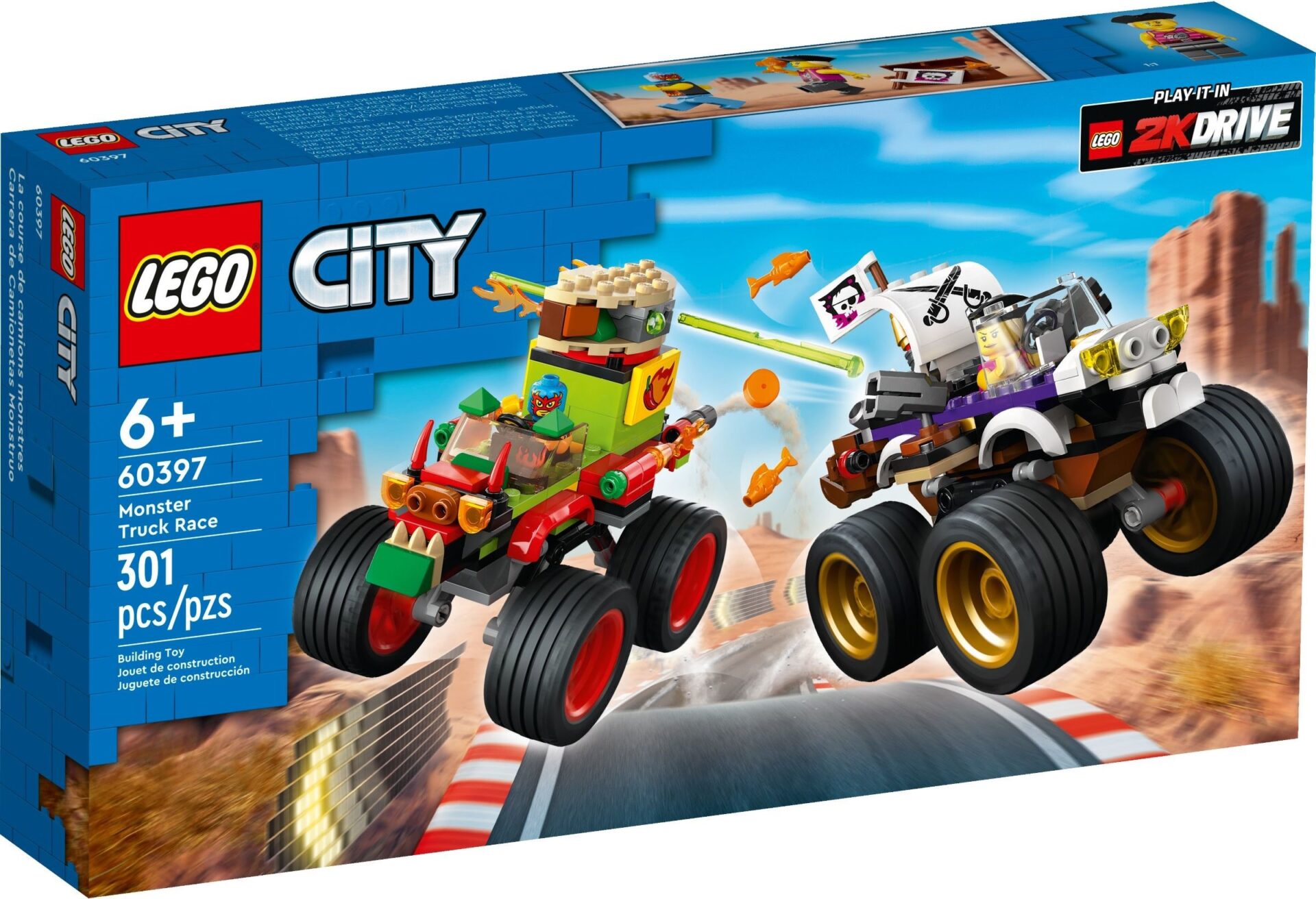 LEGO City 60397 - Cursa cu monster truck-uri