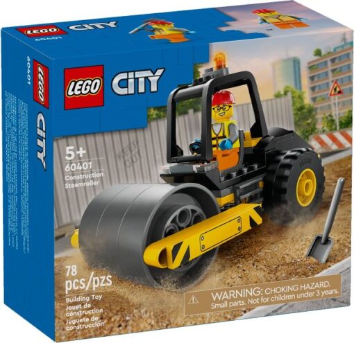 LEGO City 60401 - Cilindru compactor de santier