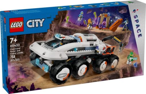 LEGO City 60432 - Rover de Comanda si Incarcator cu Macara