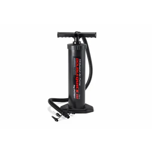 Pompa aer pentru produse gonflabile, manuala, Intex 68615, cu furtun + 3 adaptoare 48 cm