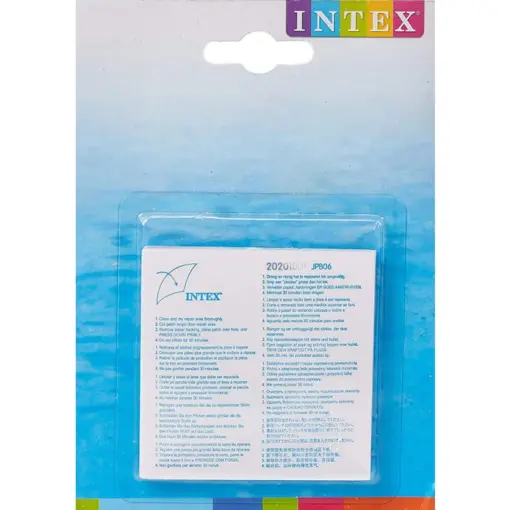 Folie autoadeziva pentru reparat piscine gonflabile, Intex 59631NP, 7 x 7 cm, 6 buc
