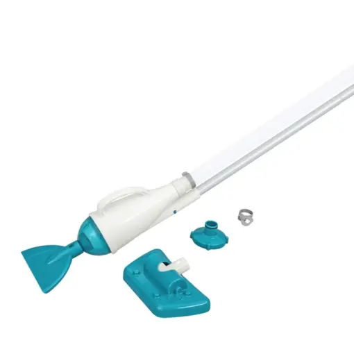 Aspirator piscina + sac colector + accesorii curatare, Bestway 58212, 224 cm