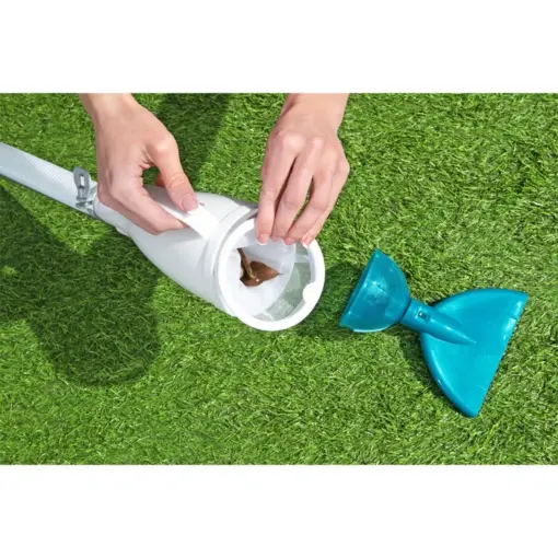 Aspirator piscina + sac colector + accesorii curatare, Bestway 58212, 224 cm - imagine 2