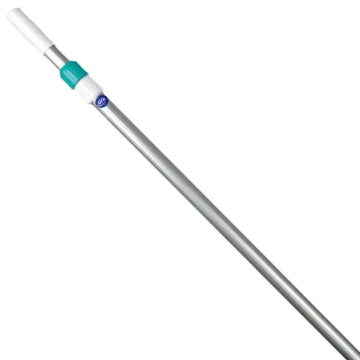 Maner telescopic, pentru accesorii intretinere piscina, aluminiu, 2.4 m (2 x 1,2 m)