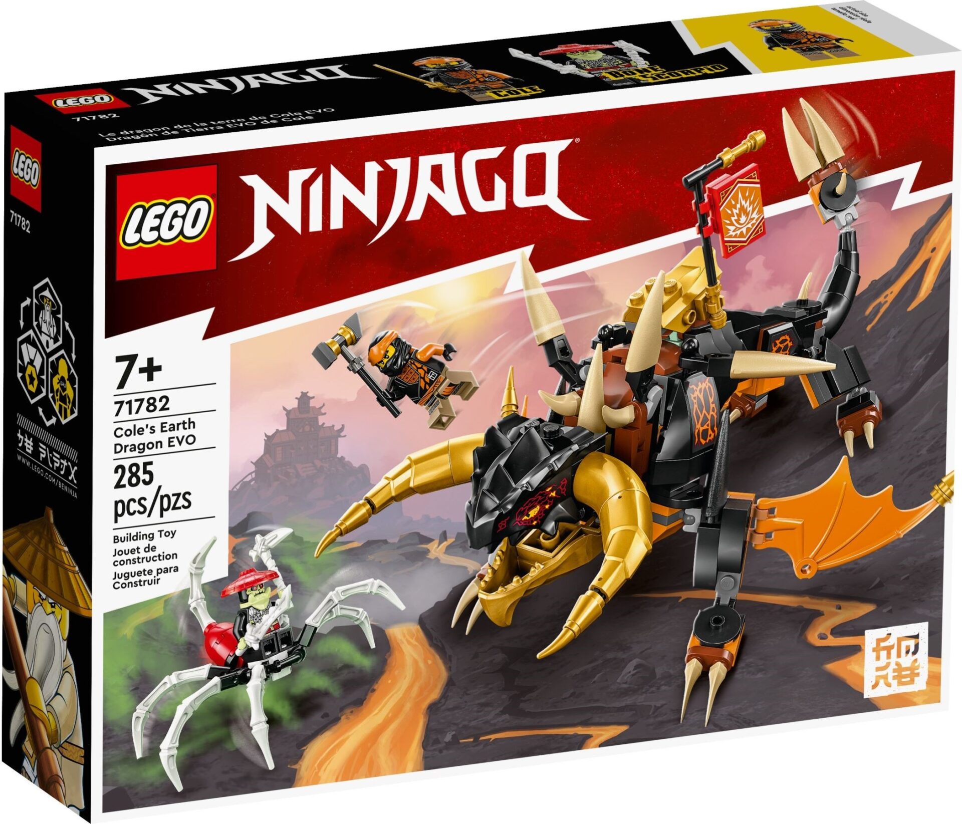 LEGO Ninjago 71782 - Dragonul de pamant EVO al lui Cole