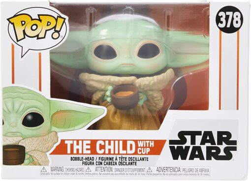 Figurina Funko POP! Star Wars 378 - Baby Yoda cu cana