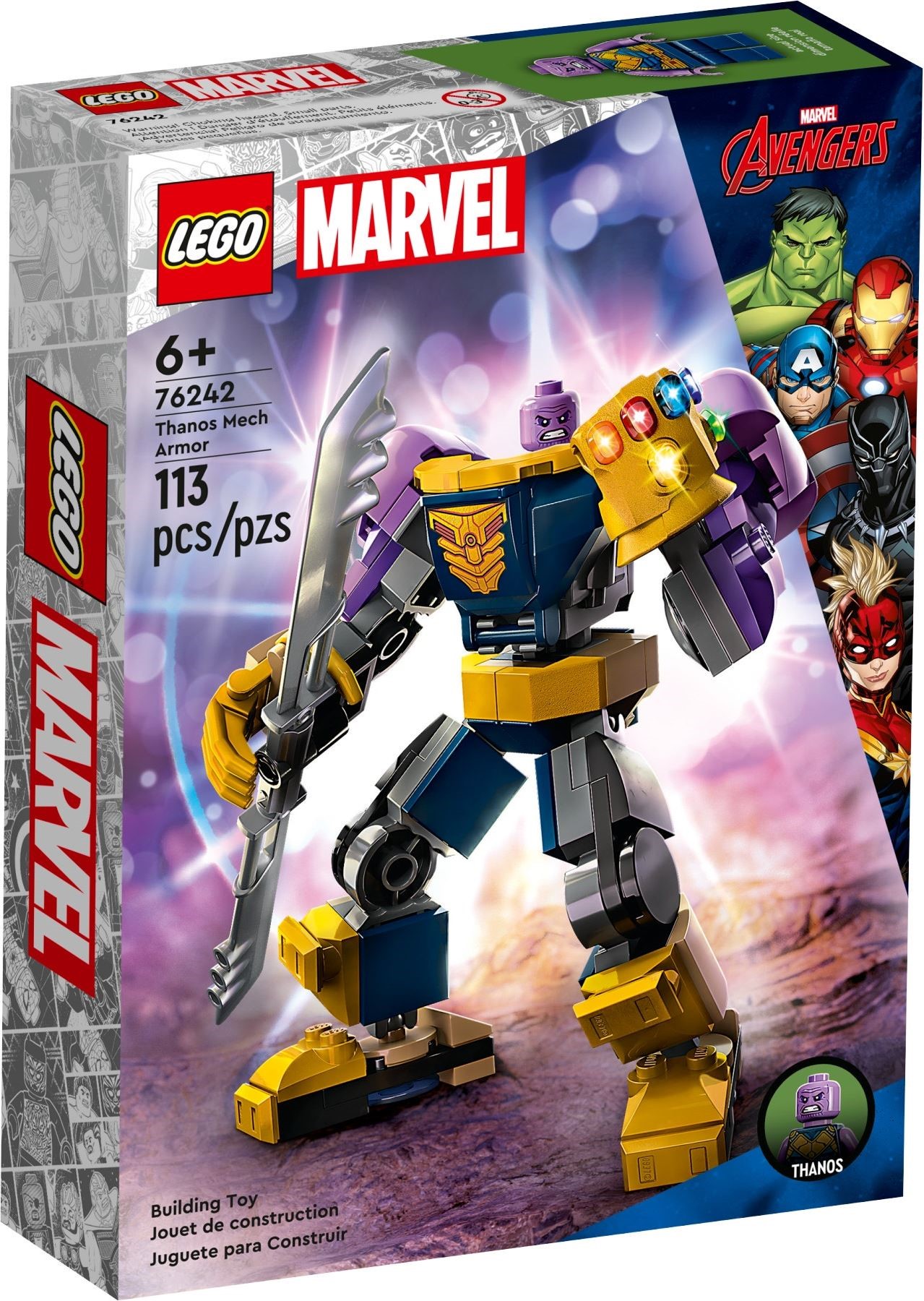 LEGO Super Heroes 76242 - Armura de robot a lui Thanos