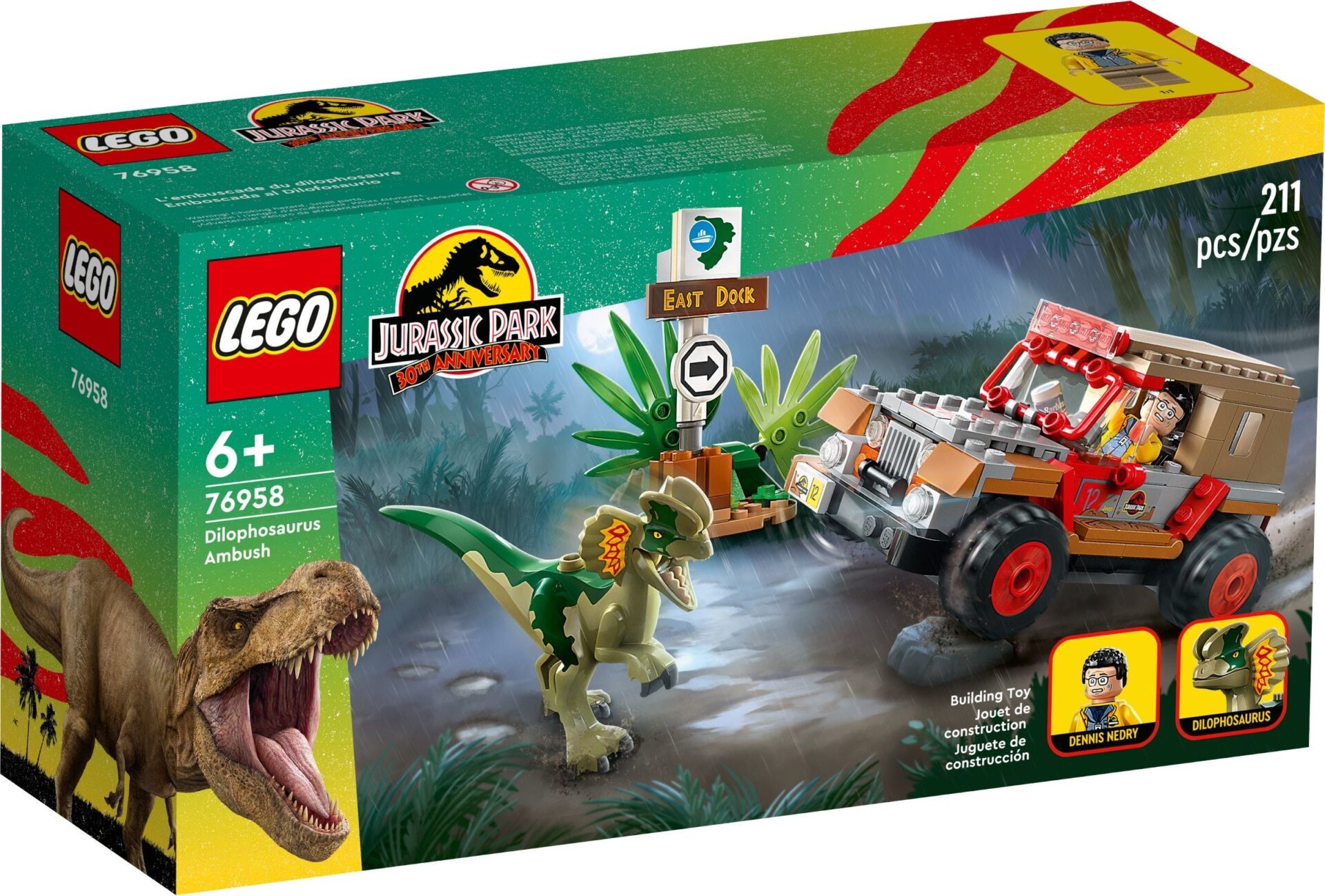 LEGO Jurassic World 76958 - Ambuscada asupra unui Dilophosaurus