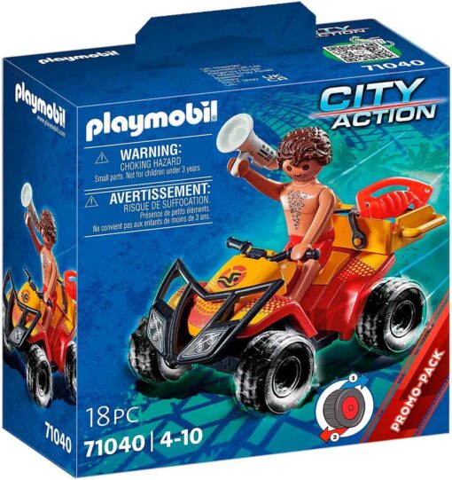 Playmobil City Action PM71040 - Vehicul Pullback De Salvare Pe Plaja #71040
