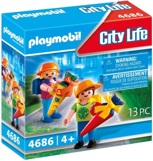 Playmobil City Life PM4686 - Prima zi de scoala a copiilor
