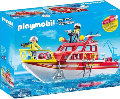 Playmobil City Action PM70147 - Barca de salvare a pompierilor #70147