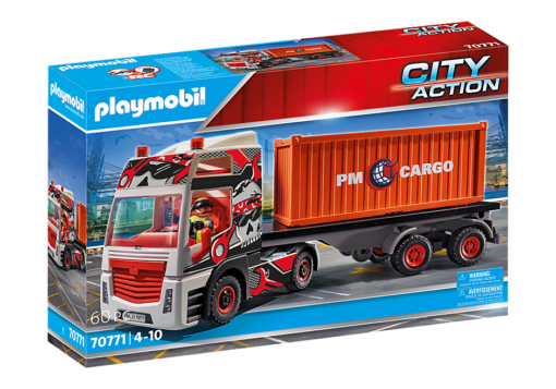 Playmobil City Action PM70771 - Camion cu Container de Marfa