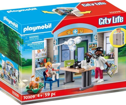Playmobil City Life PM70309 - CUTIE DE JOACA, CLINICA VETERINARA #70309