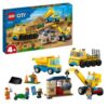 LEGO City, Camioane de constructie si macara cu bila pentru demolari, 60391
