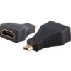 Adaptor Premium e-SWC, HDMI mama / Micro HDMI tata, Negru