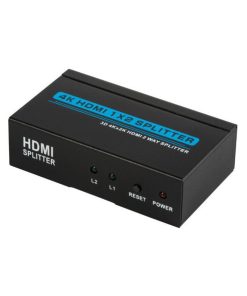 Splitter HDMI profesional e-SWC Supreme, HDMI-mama / 2 x HDMI-mama, 4K, 3D, negru