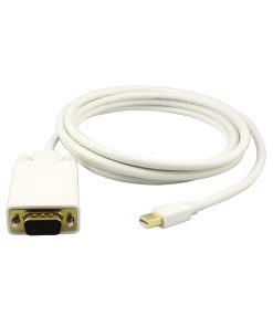 Cablu profesional e-SWC Supreme pentru TV / monitor, Mini Displayport-tata / VGA-mama, cablu 2 m, alb