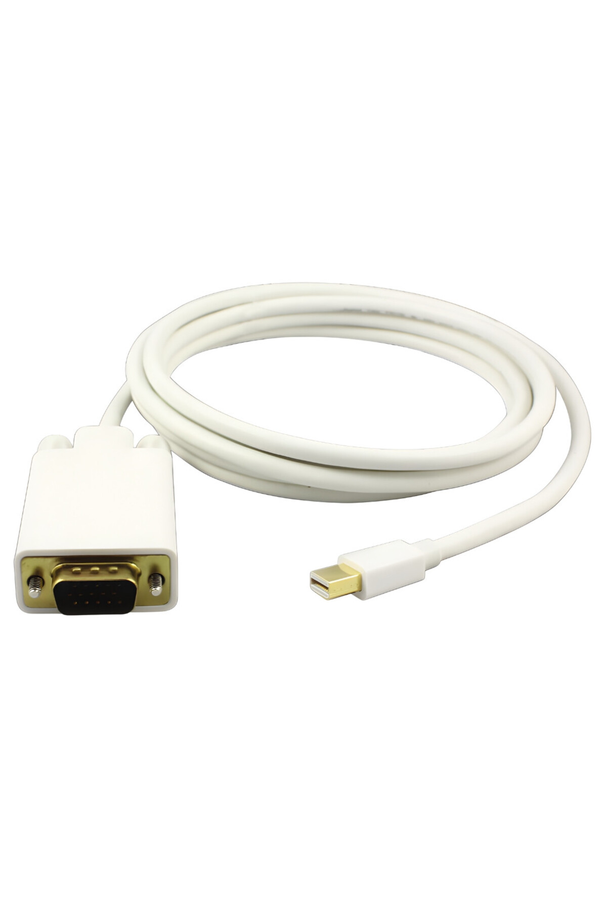 Cablu profesional e-SWC Supreme pentru TV / monitor, Mini Displayport-tata / VGA-mama, cablu 2 m, alb