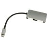 Adaptor profesional e-SWC Supreme pentru TV / monitor, USB-C-tata / HDMI-mama + VGA-mama, cablu 12 cm
