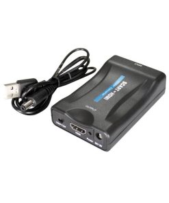 Adaptor profesional e-SWC Supreme, SCART-mama / HDMI-A-tata, negru