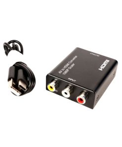 Adaptor profesional e-SWC Supreme, 3 x RCA AV-mama / HDMI-mama, negru
