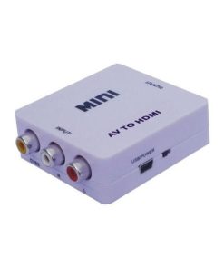 Adaptor profesional e-SWC Supreme, 3 x RCA AV-mama / HDMI-mama, alb