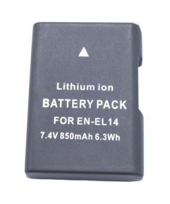 Acumulator Li-Ion e-SWC Supreme pentru camera foto Nikon D3100 / D3200 / D3300 / D5100 / D5200 / D53000 / P7700 / P7000, 7.4 V, 0.85 Ah, echivalent cu VFB11402 / EN-EL14A