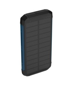 Baterie externa / powerbank Li-Ion cu incarcare wireless si solara e-SWC Supreme, 10.000 mAh, 5 W, 5V, 2 x USB, Negru