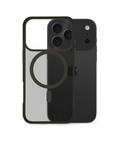 Husa e-SWC Supreme pentru telefon mobil Apple iPhone 17 Pro Max, transparenta / neagra