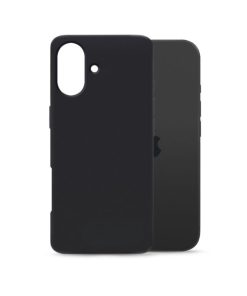 Husa silicon e-SWC Supreme pentru telefon mobil Apple iPhone 17, negru mat