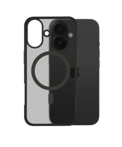 Husa e-SWC Supreme pentru telefon mobil Apple iPhone 17, transparenta / neagra