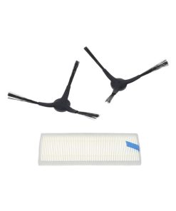 Set 2 perii laterale si filtru e-SWC pentru aspirator robot Rowenta X-Plorer S130 AI, echivalent cu ZR130002