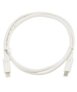 Cablu de date si incarcare e-SWC, USB C la USB C, 100 W, 20 Gb/s, 1 m, Alb