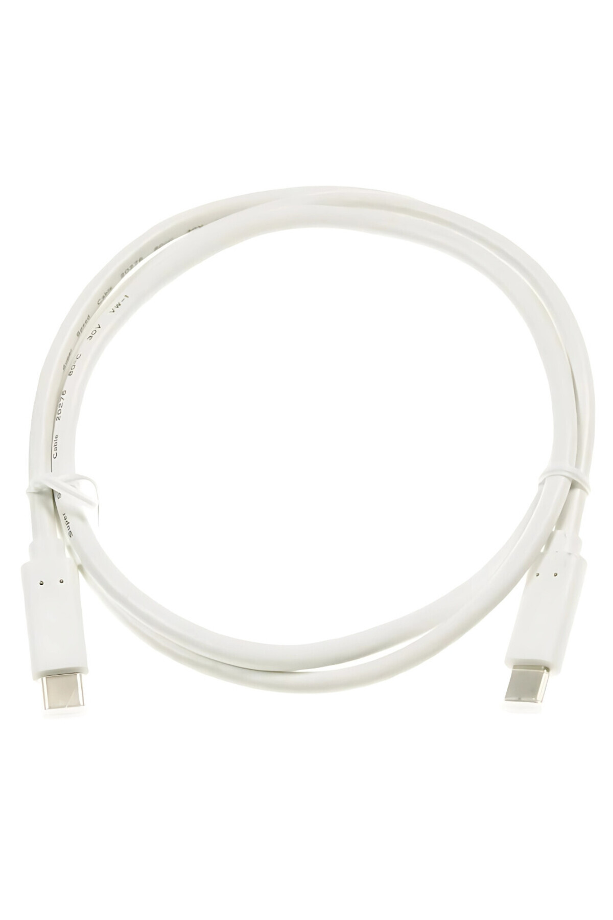 Cablu de date si incarcare e-SWC, USB C la USB C, 100 W, 20 Gb/s, 1 m, Alb