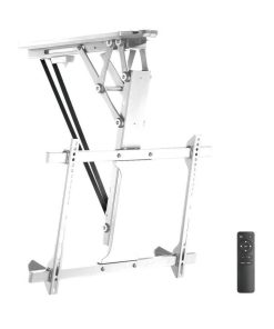 Suport profesional universal mobil de tavan e-SWC pentru TV, diagonale 32"-70", max 35 kg, vesa max 600 x 400, motorizat, telecomanda, alb