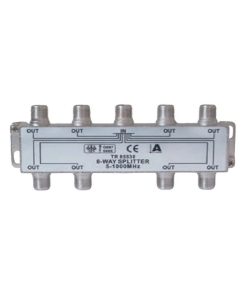 Splitter TV profesional e-SWC pentru cablu coaxial, 8 iesiri, 5-1000 Mhz, 11 DB, metalic