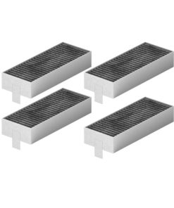 Set 4 filtre carbon activ e-SWC pentru hota Bosch / Siemens, echivalent cu 17006642