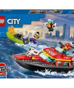 LEGO City: Barca de salvare a pompierilor 60373, 5 ani+, 144 piese