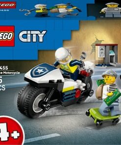 LEGO City: Urmarire cu motocicleta de politie 60455, 4 ani+, 65 piese