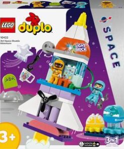 LEGO DUPLO: Aventura cu naveta spatiala 3in1 10422, 3 ani+, 58 piese