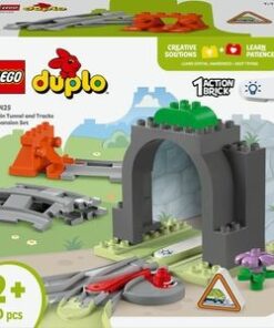 LEGO DUPLO: Set de extindere - Tunel si sine de cale ferata 10425, 2 ani+, 20 piese