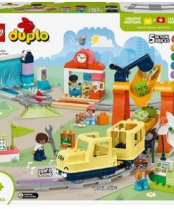 LEGO DUPLO: Tren comunitar mare si interactiv 10428, 3 ani+, 103 piese